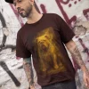 Men’s Bulldog Shirt – Gold Smoke Bulldog Graphic Streetwear Tee
