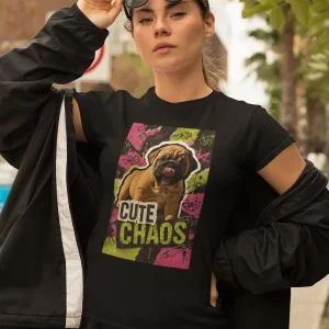Women’s Bulldog Shirt – Cute Chaos Women’s T-Shirt