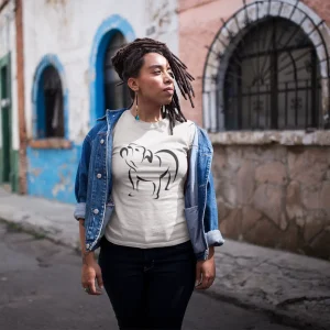 Women’s Bulldog Shirt – Tribal Tattoo Style English Bulldog Tee