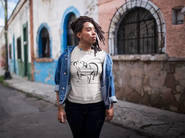 Women’s Bulldog Shirt – Tribal Tattoo Style English Bulldog Tee