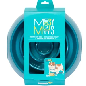 Messy Mutts English Bulldog slow feeder bowl with maze-style interior