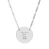 My Heart Has Paws Dog Mom Necklace – Engraved Paw Print Jewelry Gift