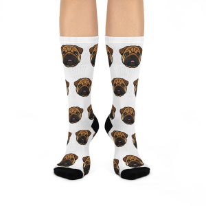 Cushioned Crew Bulldog socks inspired by Nemesis
